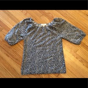 VINTAGE leopard print cashmere sweater
